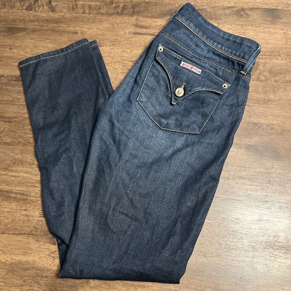 Hudson Collin Flap Skinny Jean Women's‎ Dark Wash Blue Denim Jeans Size 28